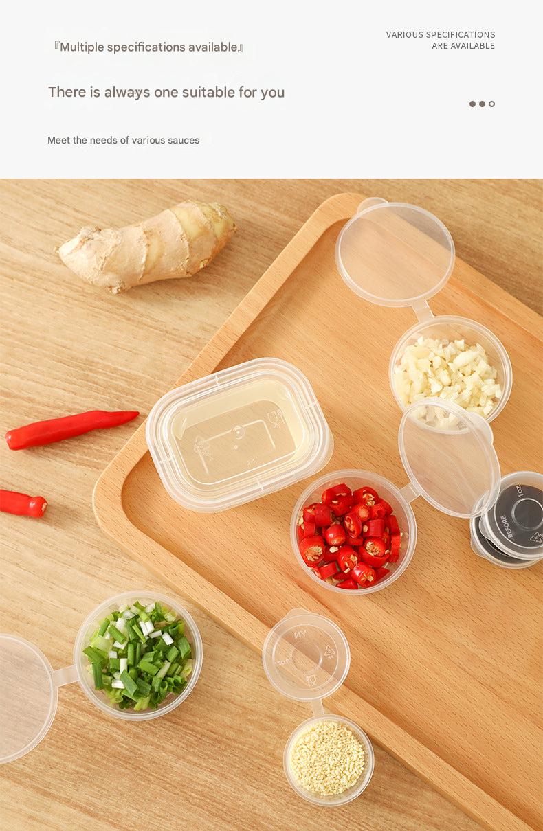 Clear disposable sauce container 100ml