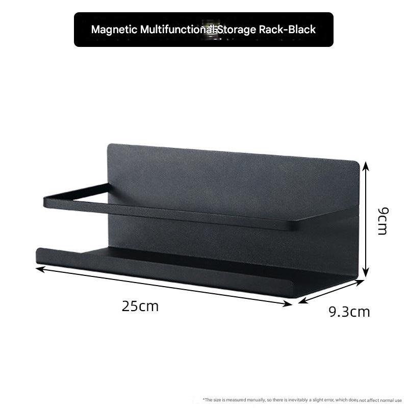 Black fridge storage rack for spices