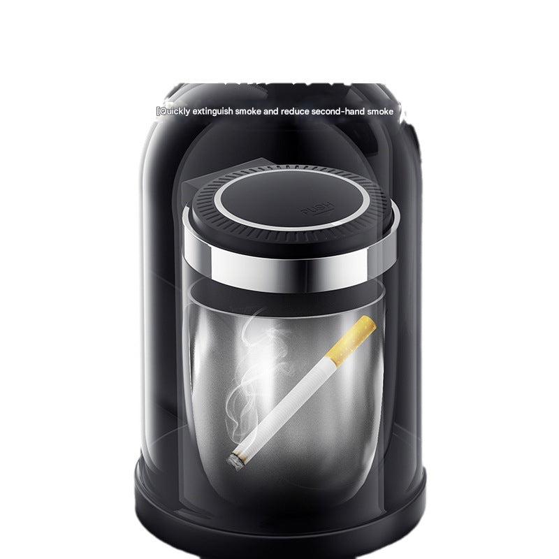 Automotive ashtray with LED