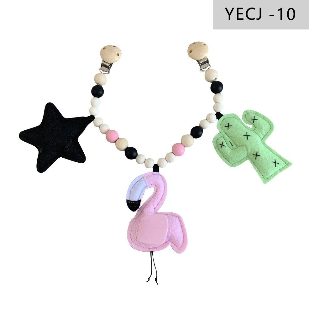 Stylish pacifier clip and teething accessory