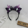 5#Ghost Purple Antler Lace Headband
