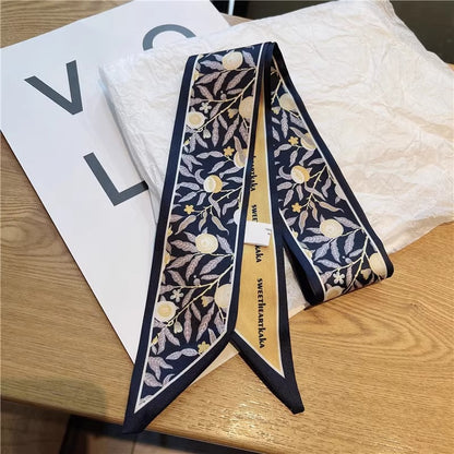 Chic geometric patterned hair scarf