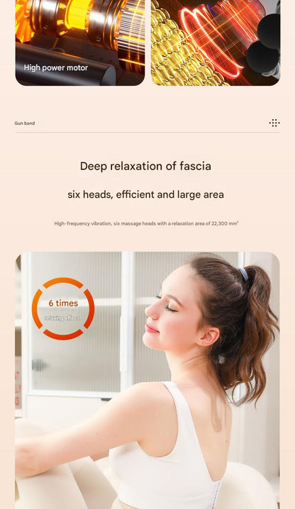 Interchangeable heads for muscle relief