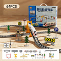 Colorful Box [64PCS] Electric Assembly - High-Speed Rail Track (Pack of 1)