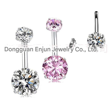 Titanium Steel Cross Zirconia Earring Image 7