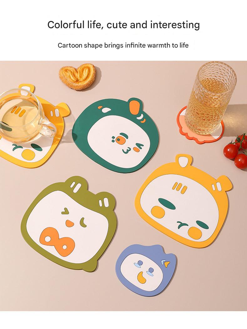 Colorful Cartoon Table Mat - Blue