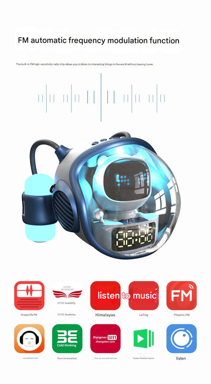 Bluetooth Speaker Alarm Clock with smartphone