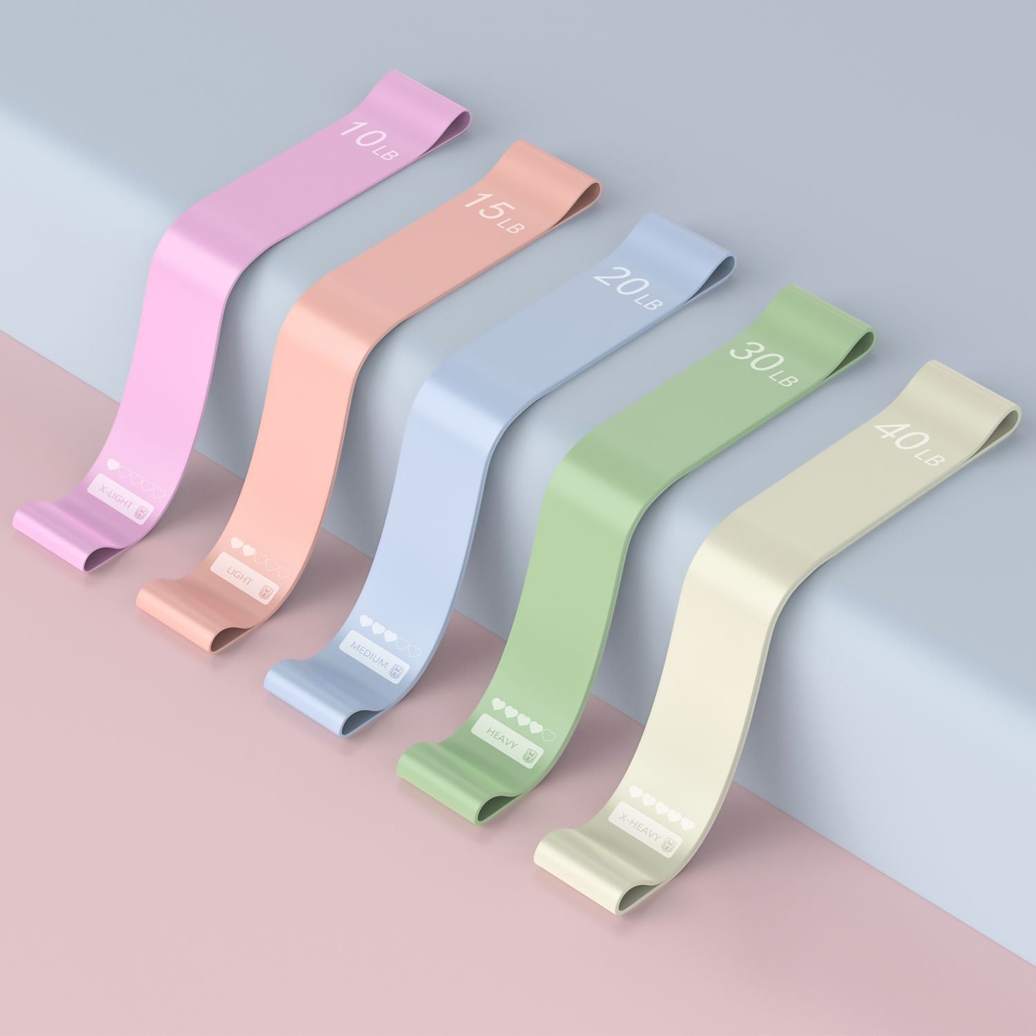 Fitness bands for strength training