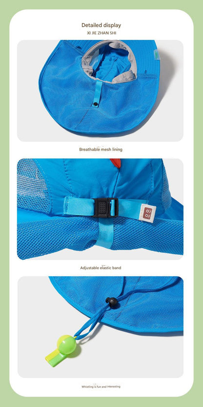 Blue shark kids' fisherman's hat