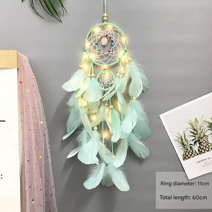 Handmade Dream Catcher Wind Chime with colorful beads