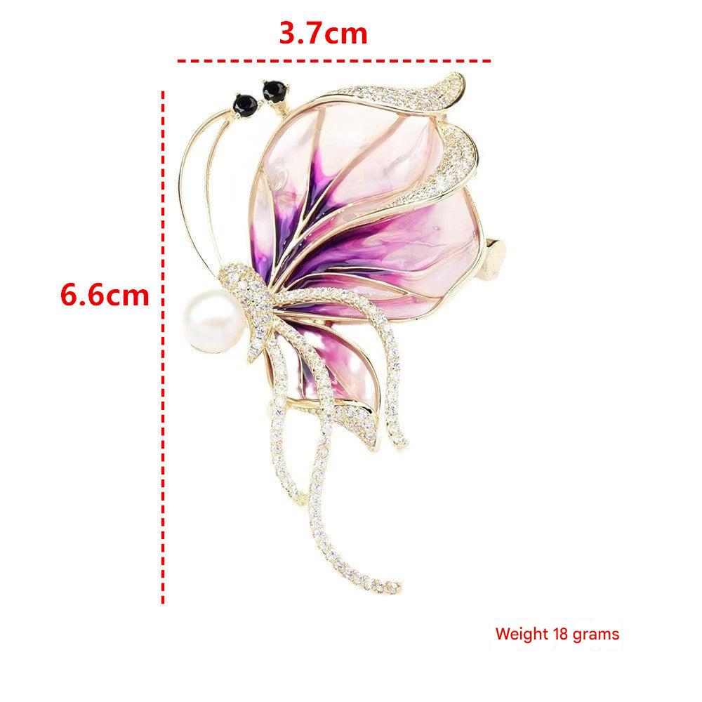 Elegant Butterfly Brooch Image 2 - Versatile Accessory