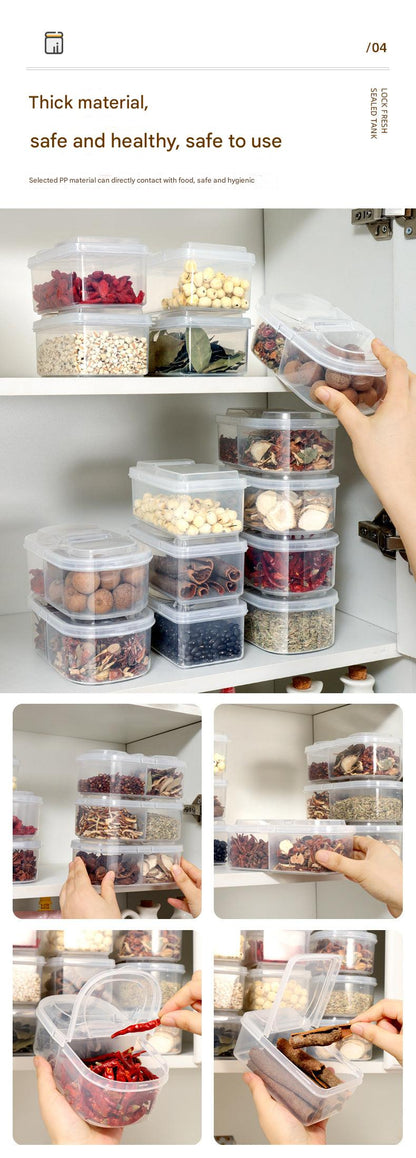 Food-safe plastic storage for spices