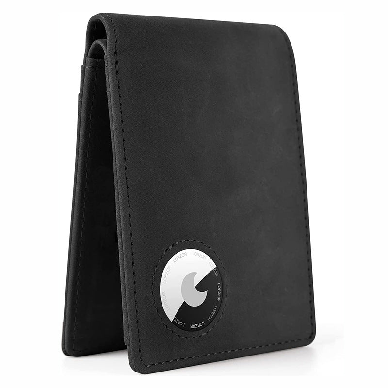 Men's leather wallet open design