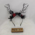 22#Skull Red Rose Lace