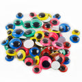 Googly Eyes [Color Base Self-Adhesive 15mm-5mm Mixed Sizes] 100 Pieces (Pack of 1)