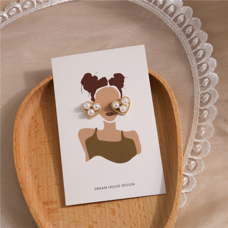 Lightweight Alloy Pearl Earrings