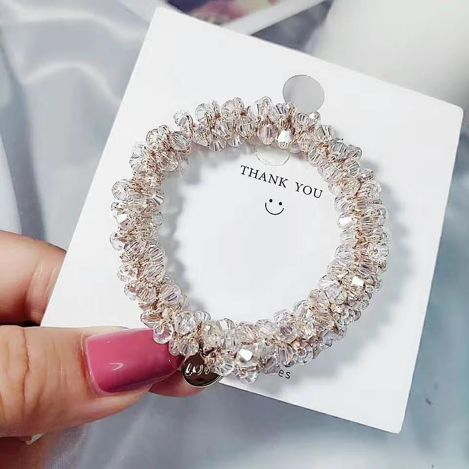 Chic Korean Pearl Hair Tie Bracelet Image 2