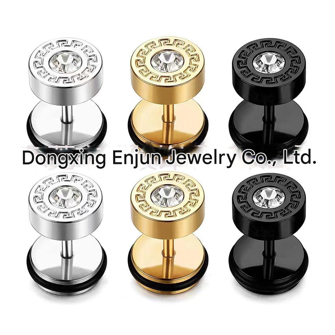 Titanium Steel Cross Zirconia Earring Image 8