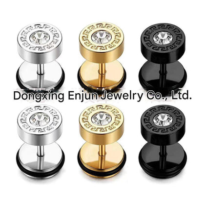 Titanium Steel Cross Zirconia Earring Image 8