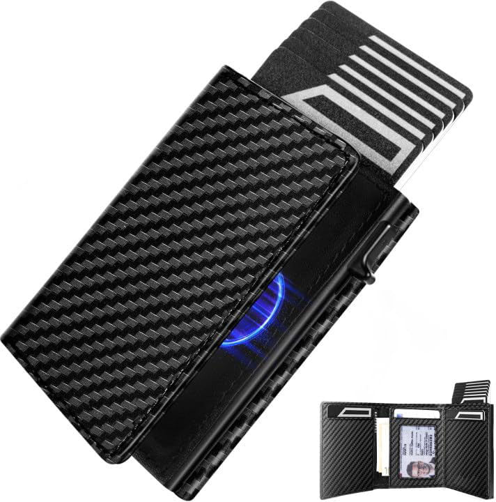 RFID wallet for men in black color
