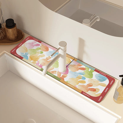 Silica Gel Water Tap Drain Mat Image 10