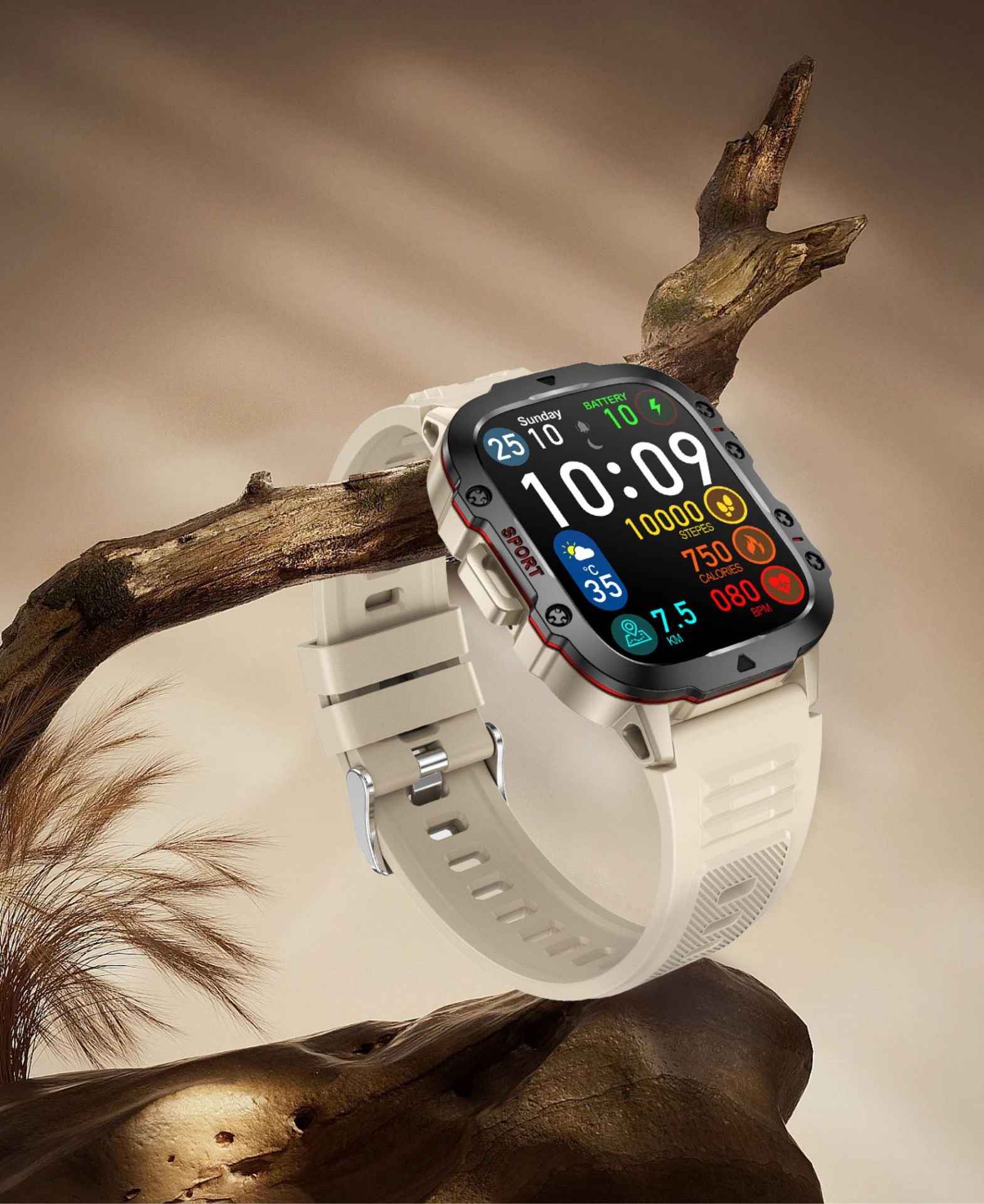 Stylish waterproof smartwatch