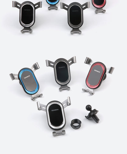 Close-up of adjustable car phone holder