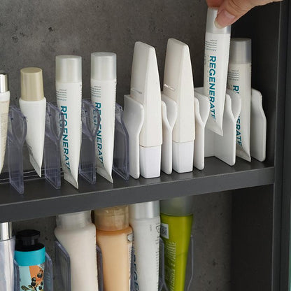 Organizer for cosmetics and toiletries in a bathroom setting
