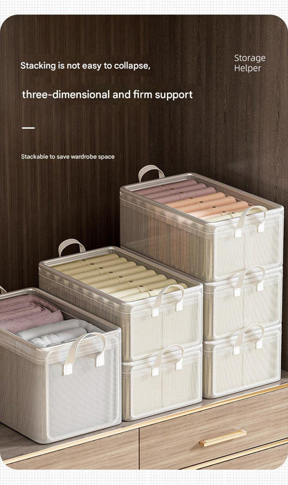 Folding storage box for clothes image 2