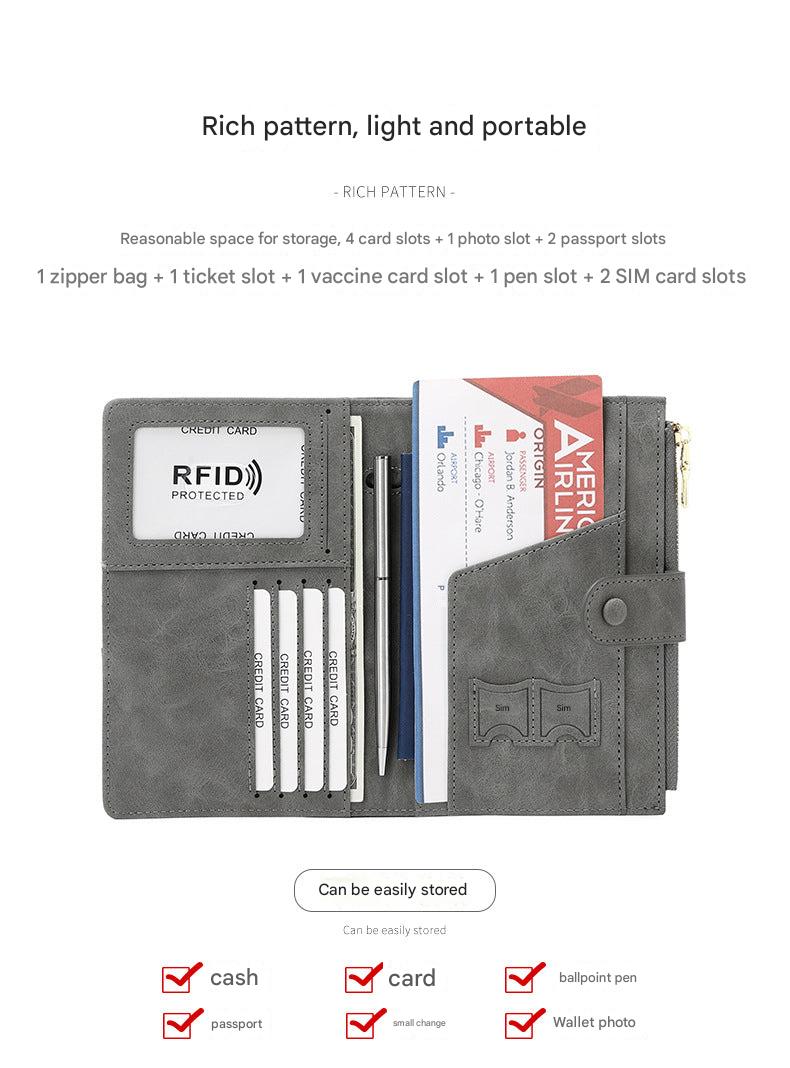 RFID passport holder in pink