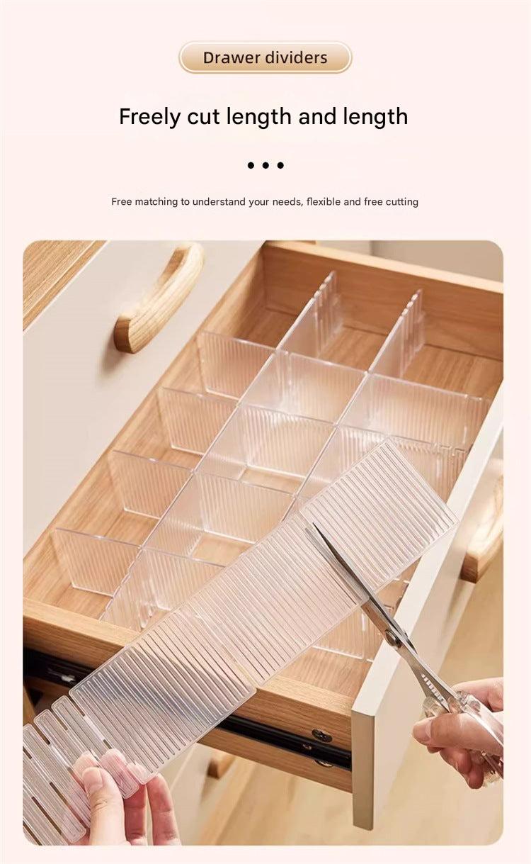 Sleek plastic drawer organizer for clutter-free living