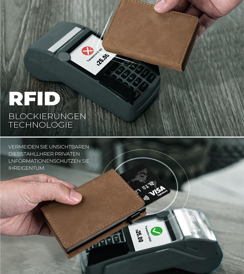 Tri-fold ultra-thin wallet for men