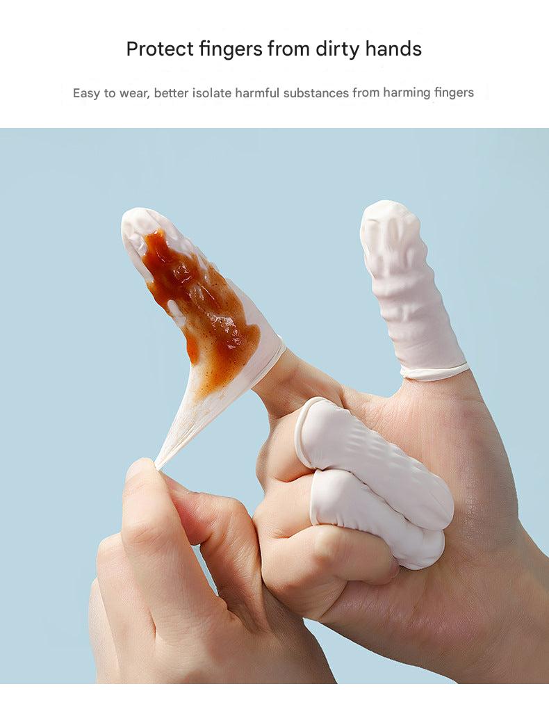 Latex finger cots for electronic use