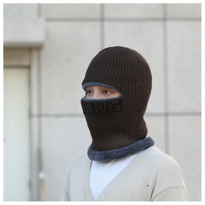 Men's winter beanie hat in dark gray