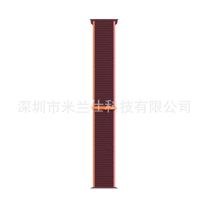 Nylon Sports Band for Apple Watch Series 1-9 & Ultra - Adjustable & Breathable with Velcro Closure