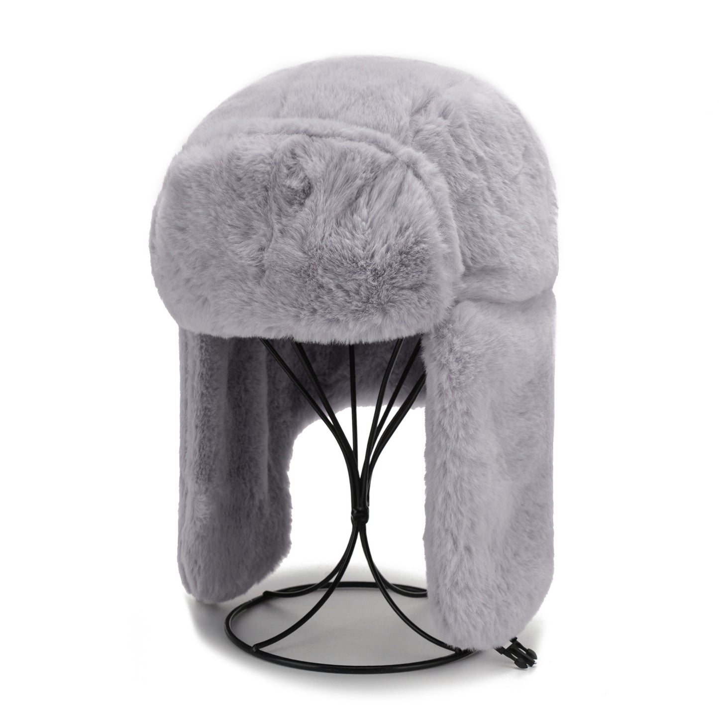 Winter earflap hat in beige
