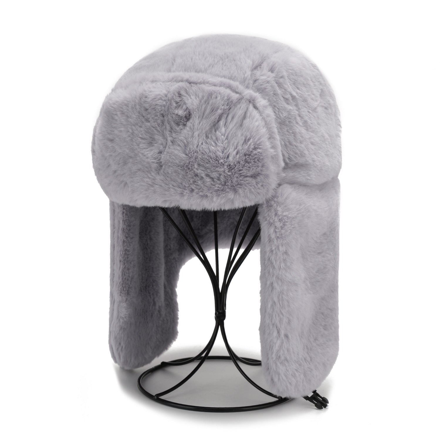 Winter earflap hat in beige