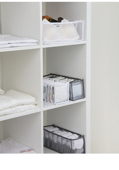 Image of nylon drawer organizer for underwear storage