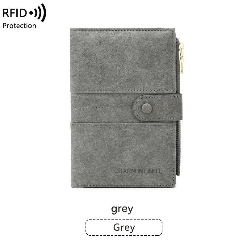RFID passport holder in black