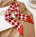 Red Scarf * Diamond Check