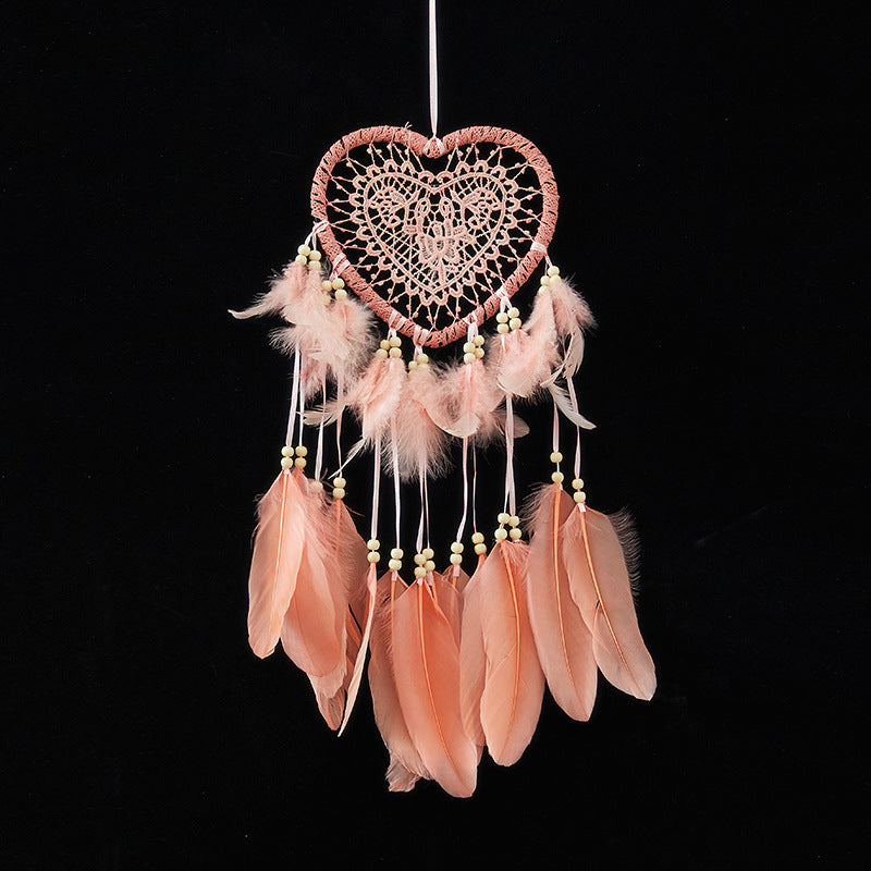 Nordic style dreamcatcher with fairy lights