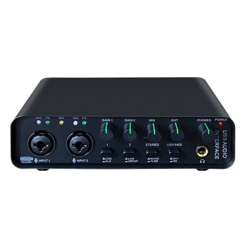 External sound card for live recording