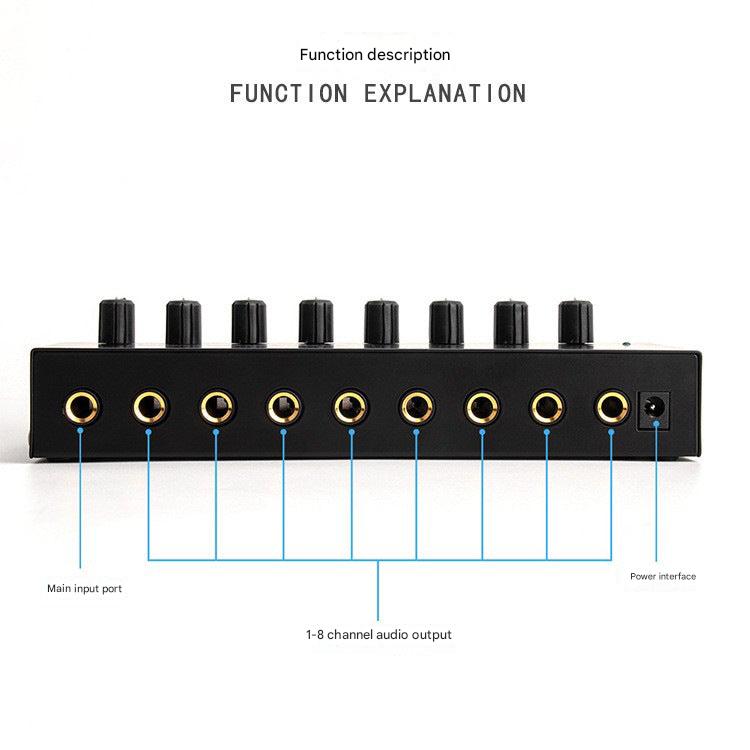 4-channel headphone amplifier for musicians