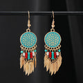 Golden Leaf Star Dreamcatcher (Blue)