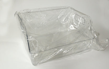 Clear storage box for books