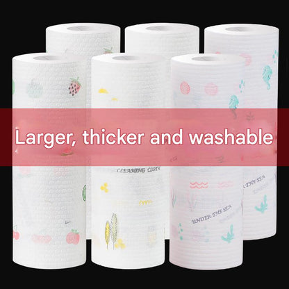 Convenient dual-use cleaning paper towels in action