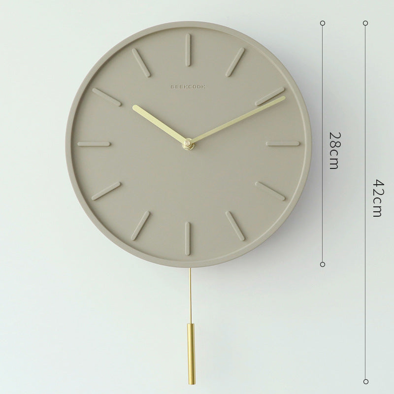 11 inch wall clock in contemporary interior