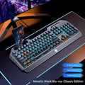 Wired Black - [Ice Blue Light Blue Switch] No Knob