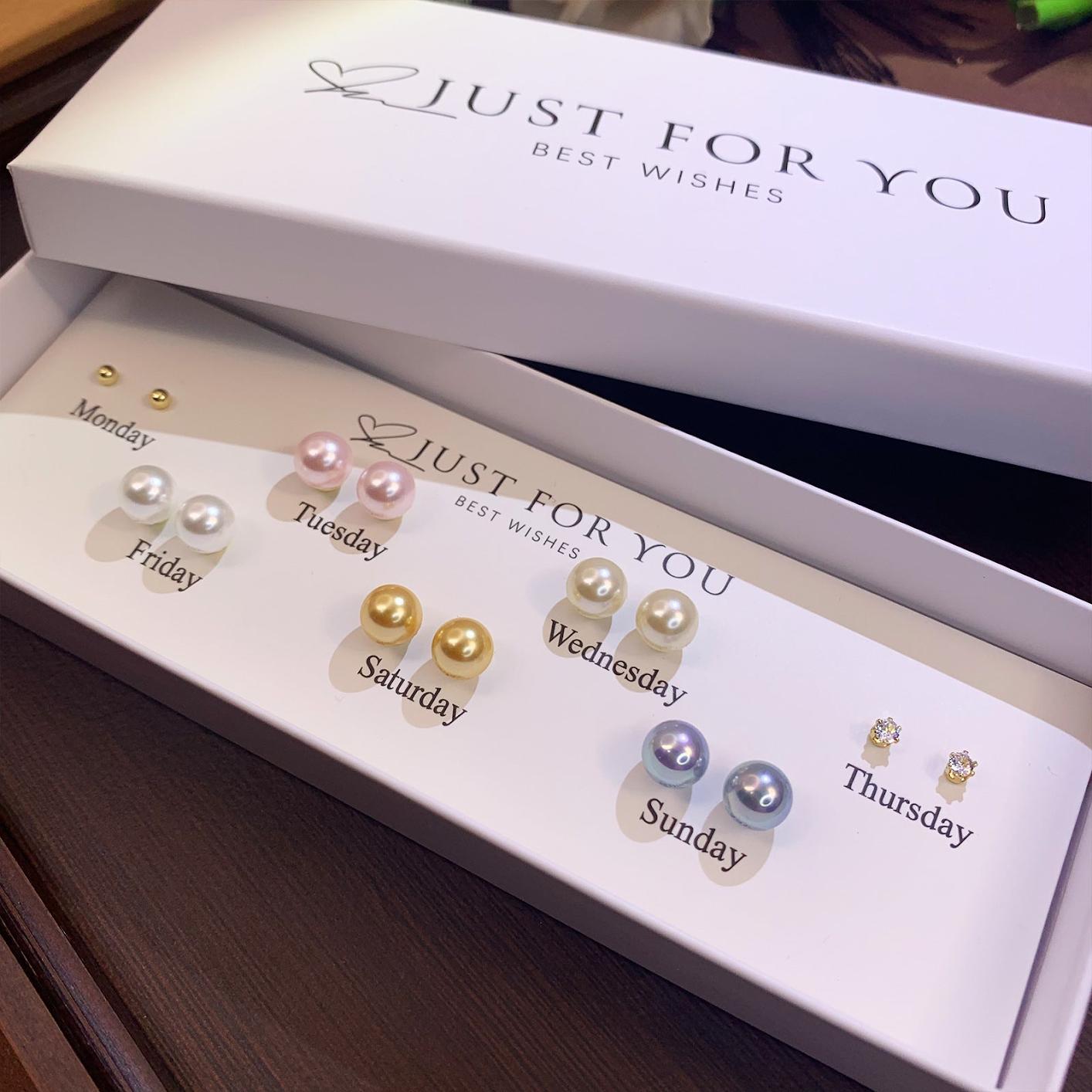S925 Silver Heart Cat Ear Studs
