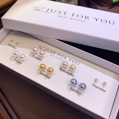 S925 Silver Heart Cat Ear Studs